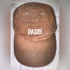 Steve Madden Brown Paris Baseball Cap NWT